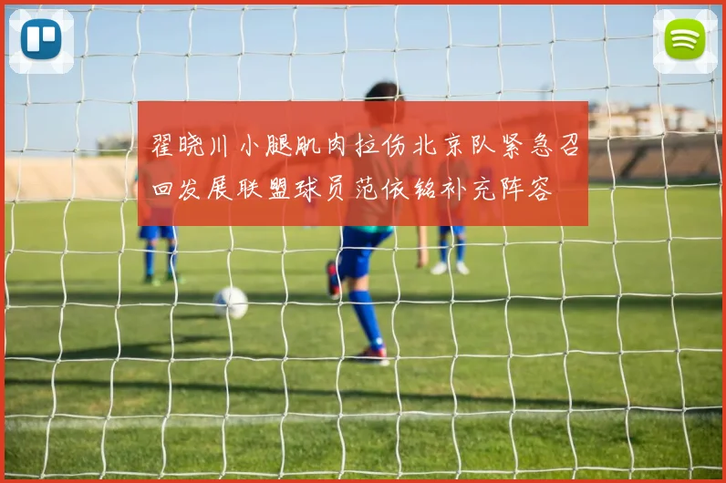 翟晓川小腿肌肉拉伤北京队紧急召回发展联盟球员范依铭补充阵容